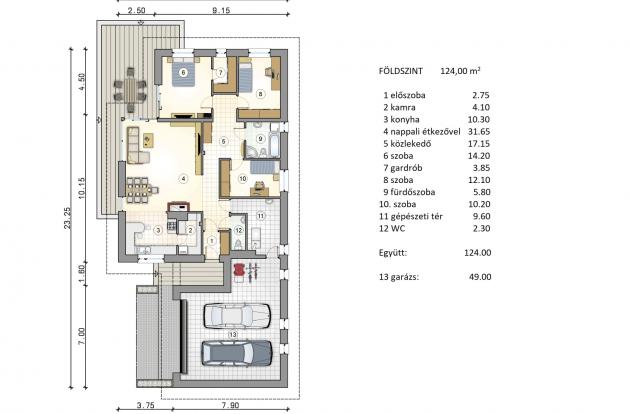 Eladó Kecskemét Felsőszéktóban 124 nm-es családiház