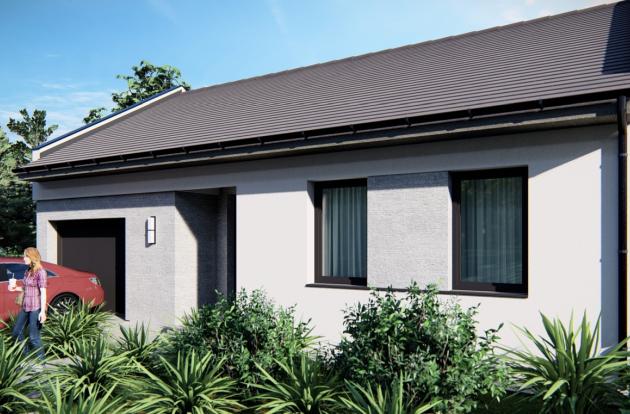 Helvécián eladó tégla építésű családiház projekt.